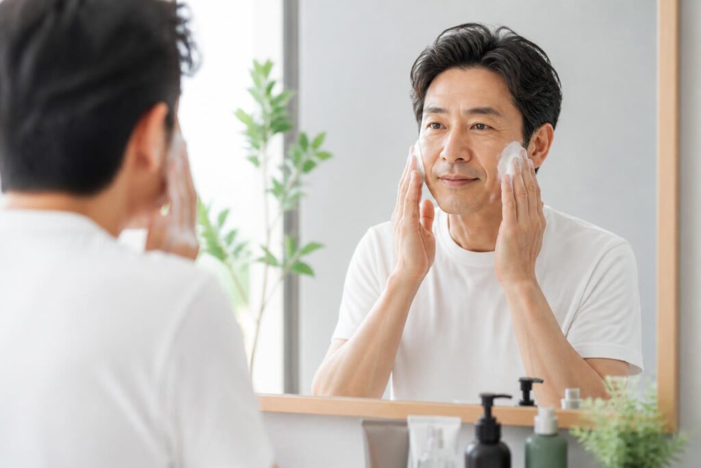 50代男性が若見えするための肌ケアのポイントは？