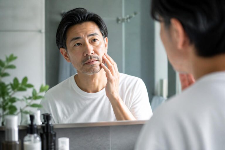 50代男性の顔の赤みの原因は？